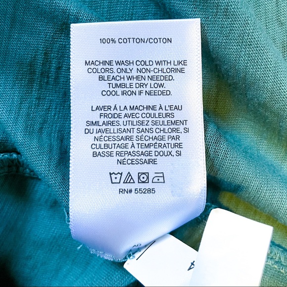 Mens Express green striped T-shirt - Picture 6 of 6